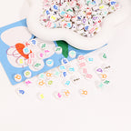 Flat Clay Beads 9mm Multicolor Twelve Constellation Zodiac 100pcs 4