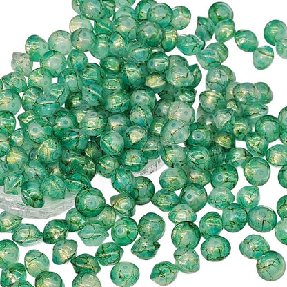 Glass Flying Saucer Spacer Beads 10mm Antique Finish 100pcs 5