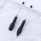Beadable Telescopic Pen Colorful Ergonomic Rotary Ballpoint 1.0mm 6