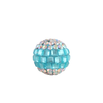 Disco Ball Rhinestone Beads 16mm Iridescent Acrylic 6pcs 5