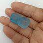 Rubberized Ice Texture Square Acrylic Beads 14mm Frosted Matte 100pcs 5