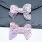 Plating Crackle Butterfly Bow Acrylic Beads 22x32mm Translucent Pastel 100pcs 2