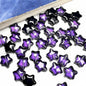 Small Star Czech Glass Beads 8mm Translucent Gold Flecked 50pcs 27