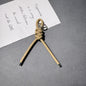 Braided PU Leather Keychain Knot Design Colorful 15cm 3pcs 8