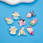 Plating Summer Sanrio Resin Beads Glossy Beverage Dessert 10pcs 3