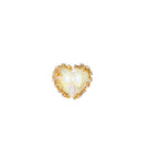 Bow Heart Acrylic Beads 20mm Iridescent Rhinestone Pastel 10pcs 5
