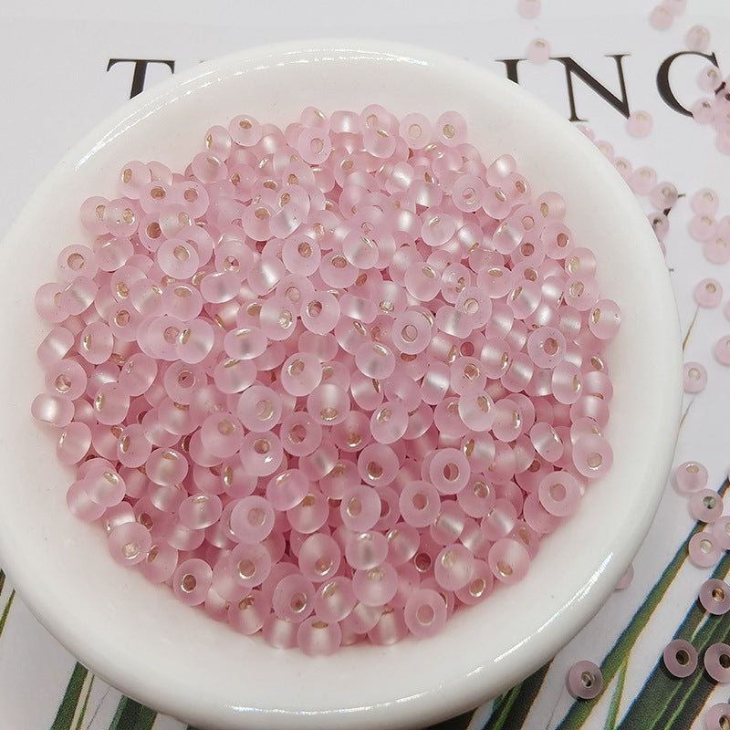 Frosted Seed Glass Beads 3mm Pastel Transparent Colors 300pcs 15
