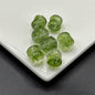 Electroplated Transparent Glass Beads 12mm Etched Rainbow Pattern 100pcs 13