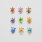 Glow In The Dark 3D Turtle Resin Beads 20mm Colorful Glossy 10pcs 4