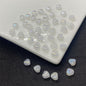 Czech Glass Beads Small Heart 6mm Peach Color 100pcs 27