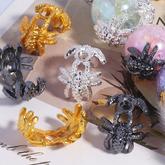 Alloy Spider Bead Caps 20mm 20pcs