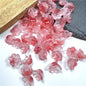 Czech Glass Beads Flower 12mm Iridescent Crystal Clear 50pcs 17