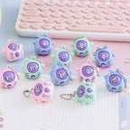 Egg Spinner Keychain Toy Rock Paper Scissors Random Pastel Color 1pc 3