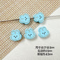 Rabbit and Bear Painted Metal Beads Glossy Finish Bulk 10pcs 8