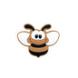 Silicone Focal Beads Bee With Large Eyes Pastel Colors 10pcs 11