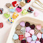 Candy Clown Metal Beads Colorful Painted Alloy 10pcs 2