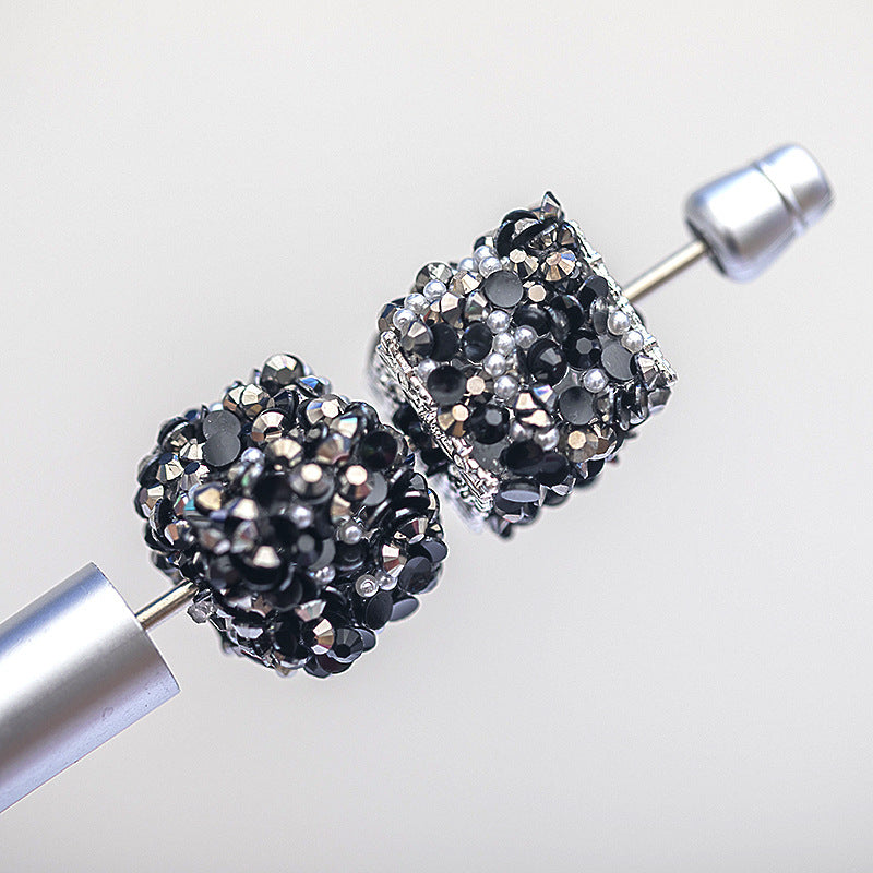 Square Rhinestone Beads 18mm Pearl Resin Acrylic Cube 10pcs 8