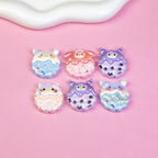 Plating Sanrio Series Cookies Resin Beads Pastel Frosted 10pcs 4