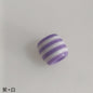 Striped Resin Beads 12mm Large Hole Multicolor Chunky 100pcs 9