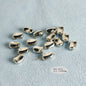 Plating Irregular Shaped Acrylic Beads Metal Colored Silver 100pcs 12
