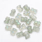 Electroplated Bear Glass Beads 12mm 14mm Mixed Metallic Colors 20pcs 24