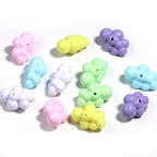 Pastel Cloud Acrylic Beads 22x32mm Smooth Rounded Shapes 5pcs