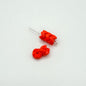 Acrylic Zigzag Spacer Beads 9mm Dopamine Colored Baking Painted 40pcs 12