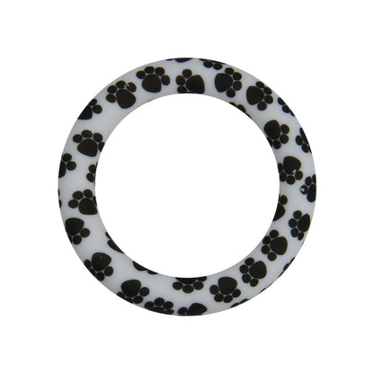 65mm Printed Silicone Rings Floral and Geometric Designs