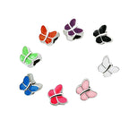 Butterfly Enamel CCB Plastic Acrylic Beads 11mm 50pcs 3