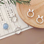 Bunny Ear Metal Beads Frame 17mm Polished Zinc Alloy 30pcs 3