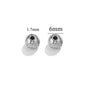 Stainless Steel Round Metal Beads Color Retaining Hammer Texture 20pcs 8