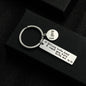Stainless Steel Driving Safety Keychain Car Charm Engraved Drive Safe 13