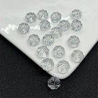 Czech Glass Beads Flower 12mm Transparent Pastel Mixed Colors 100pcs 3