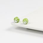 Lampwork Glass Beads Round 10mm Kitten Paws Pattern Glossy 50pcs 6