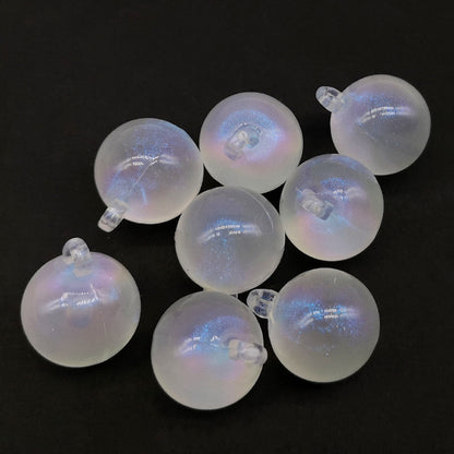 Transparent Aurora Laser Acrylic Beads Iridescent Mixed Shapes 2pcs 52