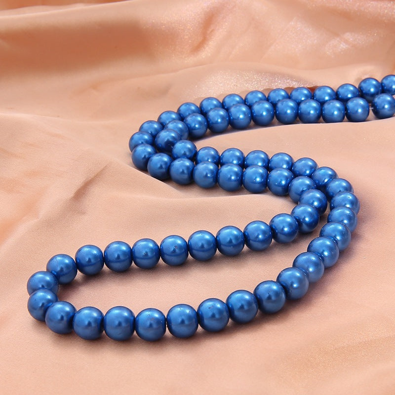 Pearl Glass Beads Round 10mm Imitation Glass 20pcs 9