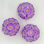 Flower Clay Beads 22mm Shimmer Five Petal Cluster Bubblegum 10pcs 4