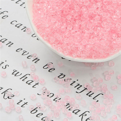 Frosted Transparent Seed Glass Beads 3mm Mixed Colors 1400pcs 9