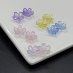 Iridescent Cherry Blossom Glass Beads 10mm Assorted Colors 100pcs 2
