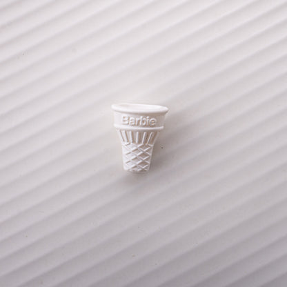 Painted Cone Acrylic Beads 20mm Solid Creamy Colors 5pcs 13