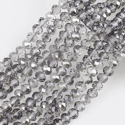 Transparent Faceted Glass Beads 10mm Colorful Mixed 136pcs 31
