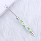 Beadable Ballpoint Pen Printed Flag Sunflower Pattern Long 167mm 14