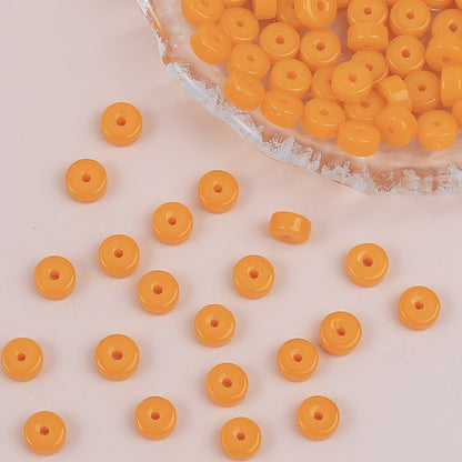Glass Cylindrical Spacer Beads 6mm Mini 100pcs 11