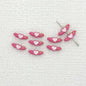 Heart Wing Metal Beads 14mm Bright Enamel Painted Alloy 20pcs 13