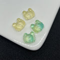 Small Crab Glass Beads 14mm Transparent Assorted Colors 100pcs 3