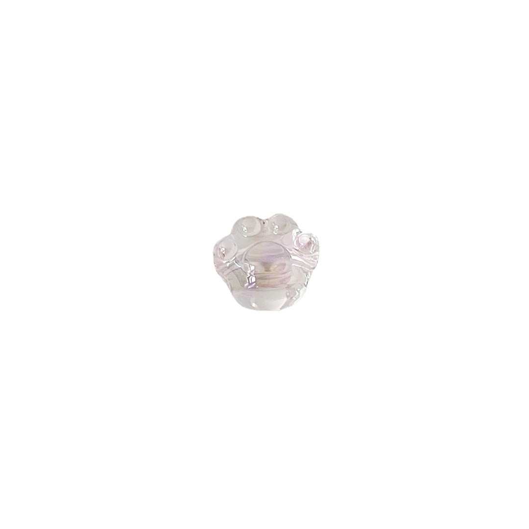 High Transparency UV Plating Cat Claw Acrylic Beads 18.5mm 100pcs 4