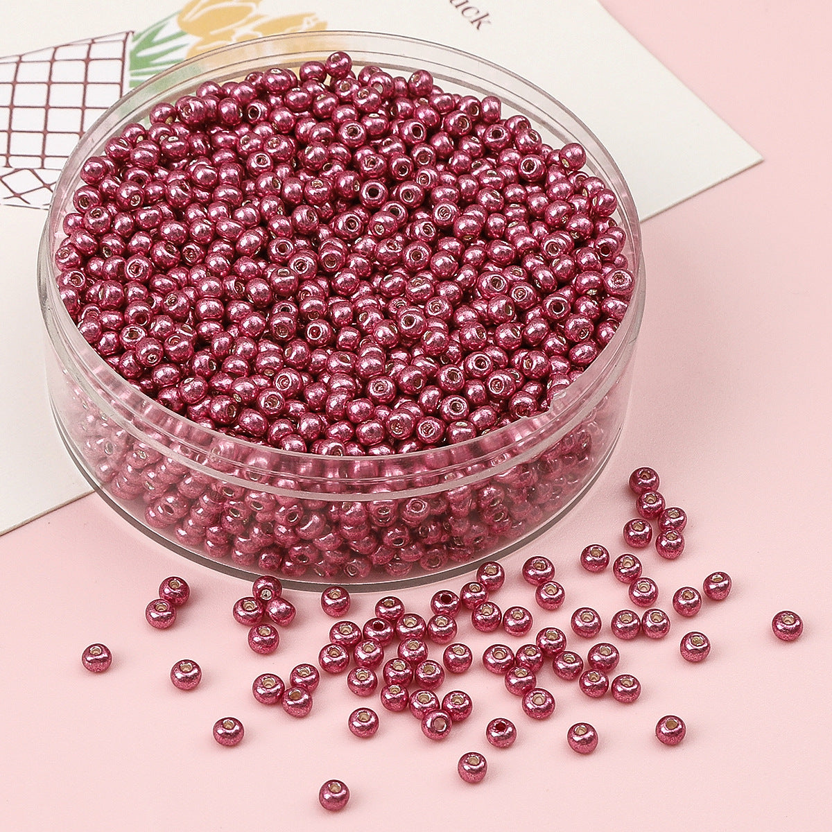 Metallic Seed Glass Beads 2mm Premium Colorful Shimmering 3000pcs 11