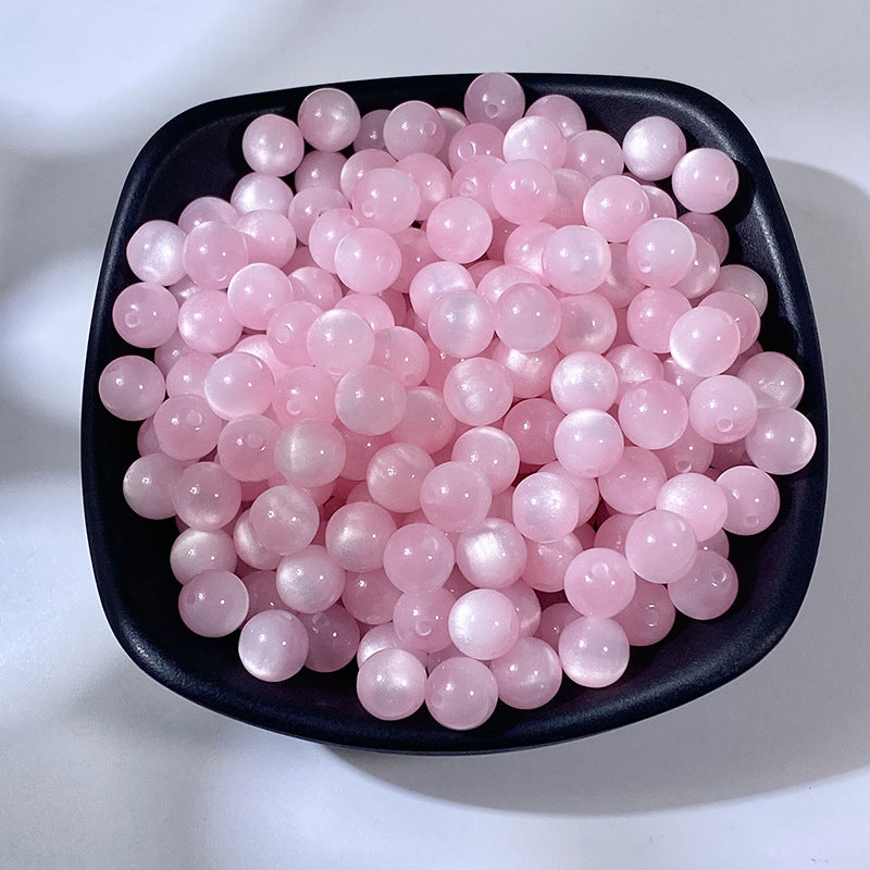Light Color Gradient Resin Beads 8mm Pastel Soft Shades 100pcs 15
