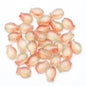 Electroplated Small Fish Glass Beads 10x14mm Translucent 30pcs 22