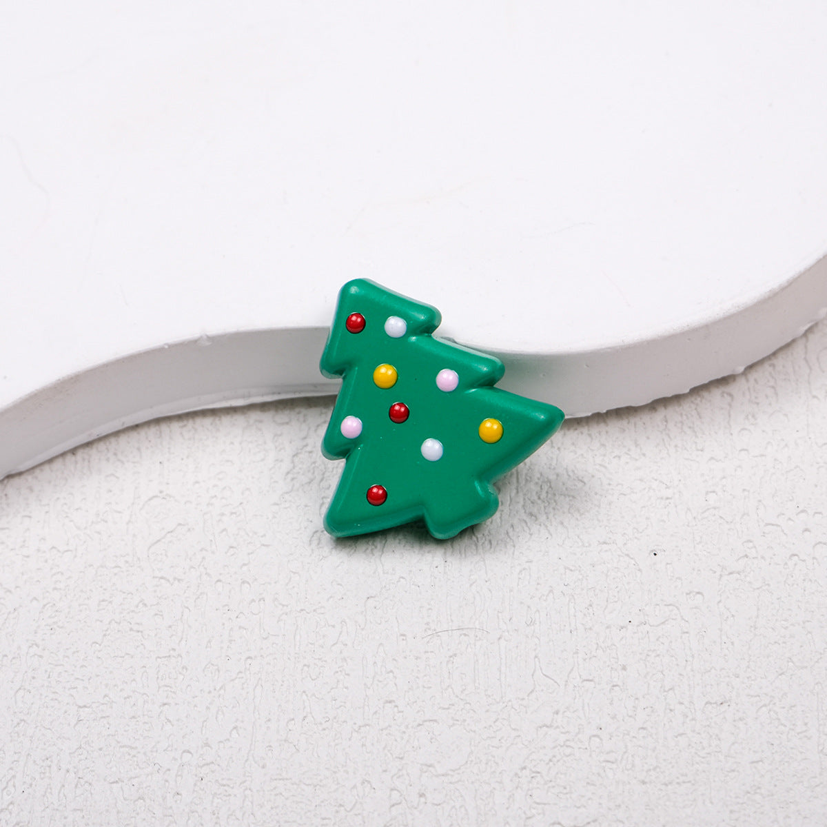 Lit Christmas Tree Acrylic Beads 21mm Colorful Holiday 20pcs 11